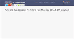 Desktop Screenshot of aircleaningsystems.com